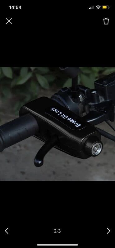 руль на мотоцикл: Противоугонный замок на руль мотоцикла блокирует рычаг тормоза или — 1