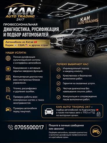 Транспорт: Профессиональная диагностика, русификация и подбор автомобилей KAN — 1