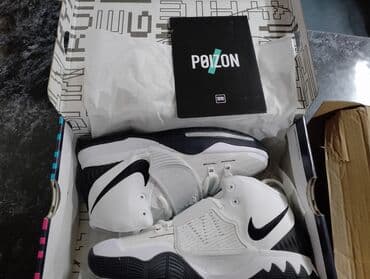 аир жордан: Баскетбольные кроссовки Nike Kyrie 5, цвет белый/черный. - Высокий — 2