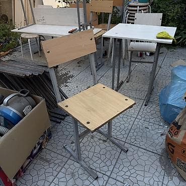 small table: Учебные парты и стулья на металлическом каркасе - Комплекты — 2