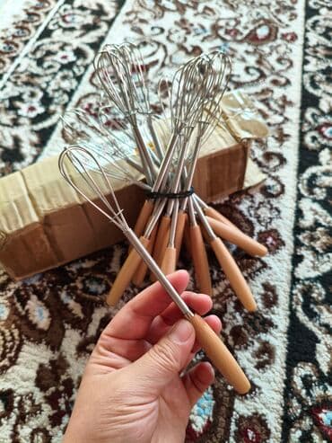 кофе стакан: Мини-венчик для кухни 16шт - Длина: 19 см - Материал рабочей части — 2