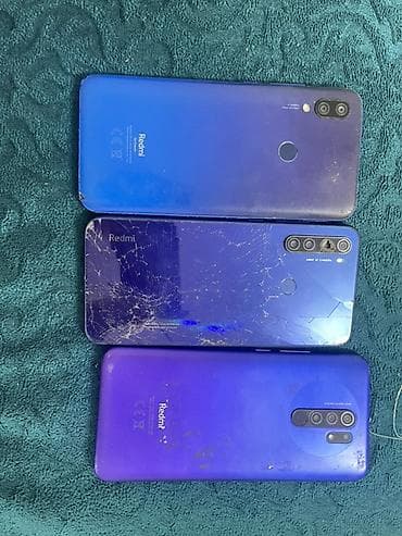 apple 8: Redmi, Redmi Note 9, Б/у, 64 ГБ, цвет - Синий — 2