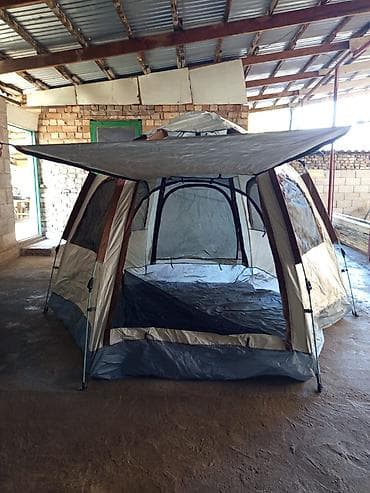 Спорт и хобби: Автоматическая палатка для 4 человек (двухслойная) - Тип — 3