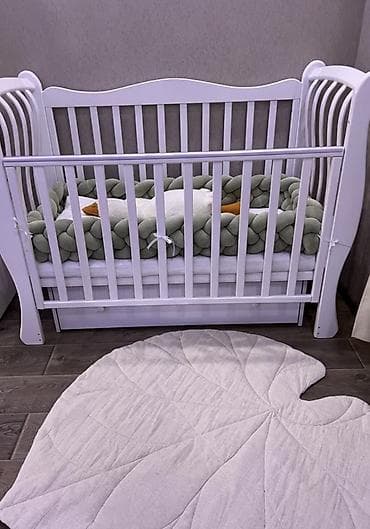 спальный бишкек: Продаётся бортик-косичка для детской кроватки. Мягкий, удобный и — 1