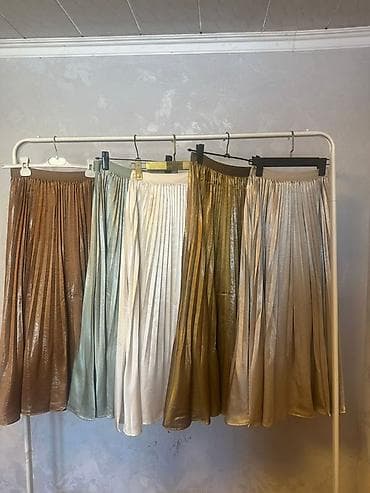 pull and beer: Юбка, Модель юбки: Плиссе, Миди, По талии — 1