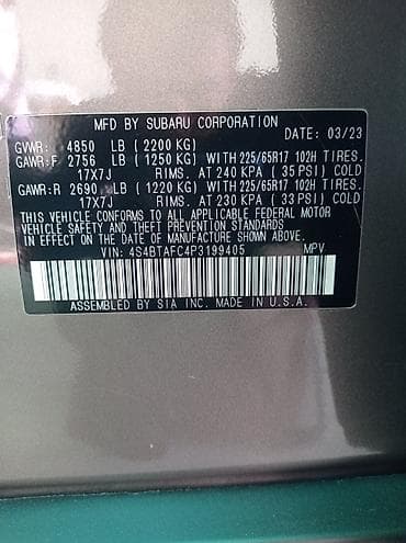 диски на subaru outback: Subaru Outback: 2023 г., Универсал — 10