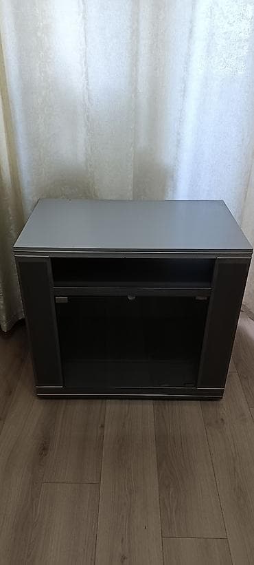 Тумба и подставка для телевизора, Б/у, Напольная, ЛДСП, Самовывоз, цвет - Серый