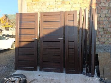 двери мешкомнатный: Межкомнатная глухая дверь, МДФ, В лофт стиле, цвет - Коричневый — 1