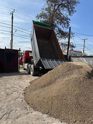 Смесь песок и гравий, Для дороги, Насыпью, Камаз