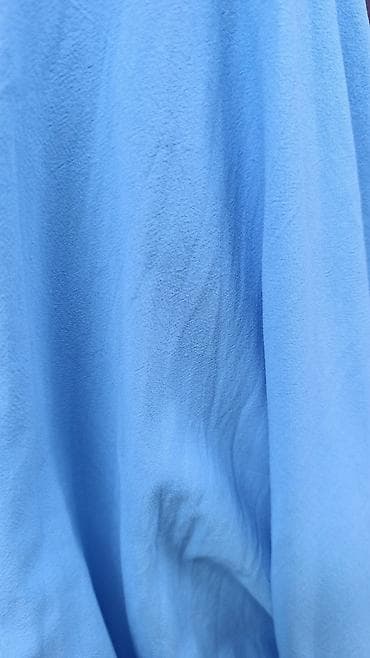 Ткань алабыз рулон кусок. - Палитра: небесно‑голубой, зеленый