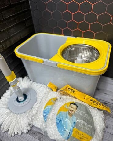 швабра с отжимом цена: Швабра с отжимом MeeCan по акции с Качество: премиум класса🔥 Кол-во — 3