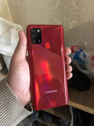 samsung a41: Samsung Galaxy A21S, Б/у, 32 ГБ, цвет - Красный, 1 SIM, 2 SIM — 1
