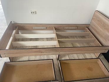bunk bed: Односпальная кровать, Б/у, С ящиком для хранения, длина - 19 см — 2
