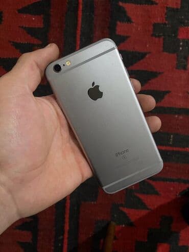 aphone 6: IPhone 6s, Б/у, 32 ГБ, Space Gray, Наушники, Зарядное устройство, Защитное стекло, 100 % — 1