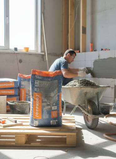 мешок для цемента: Alinex цемент, M-100, цвет - Серый, 20 кг, Оптом — 1