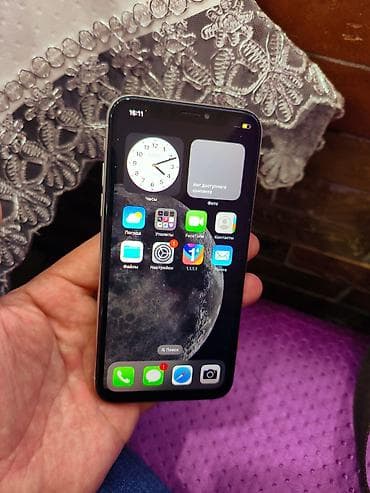 apple ноутбук: IPhone X, Б/у, 256 ГБ, Серебристый, Чехол, 100 % — 3