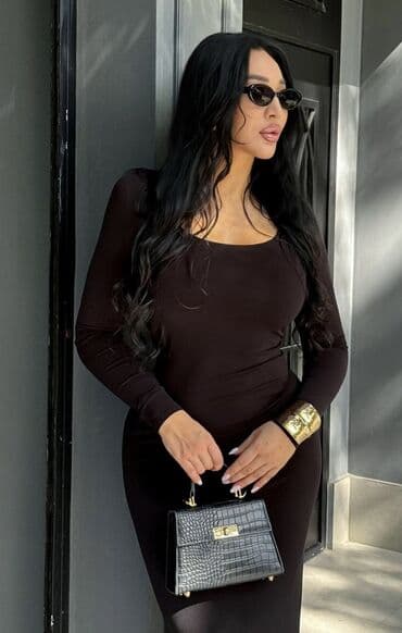 трикотажное платье с открытой спиной: Наименование: платье новое Бренд: Luxlabel Размер: s подстраивается — 4