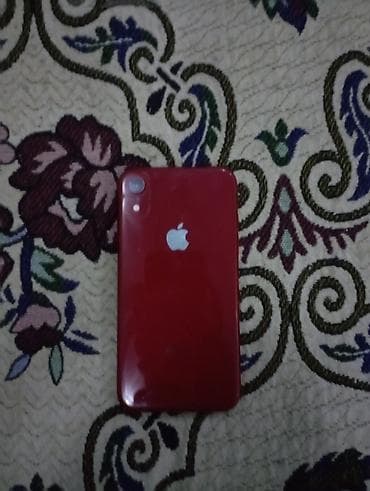 IPhone Xr, Б/у, 64 ГБ, Красный, Чехол, 77 %