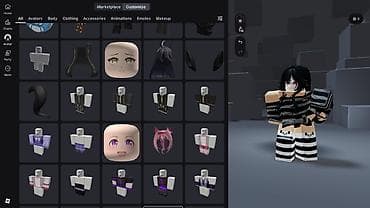 чешки белые: Комплект для Roblox: набор косметики и одежды для аватара - Тематика — 3