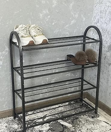 для овощей: Металлический торговый стеллаж-корзина из проволоки, белый. - — 6