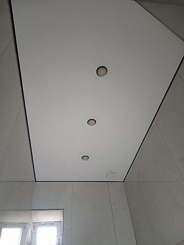 электрик люстра: Натяжной потолок Матовое Монтаж — 3