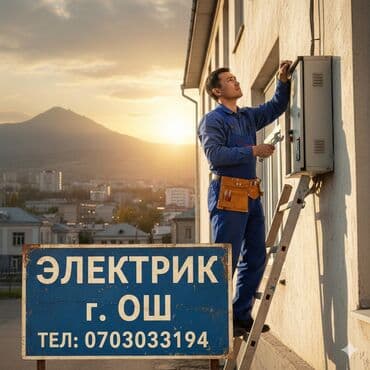 электирик сантехник: Электрик | Эсептегичтерди орнотуу, Кир жуугуч машиналарды орнотуу, Электр шаймандарын демонтаждоо 6 жылдан ашык тажрыйба — 3