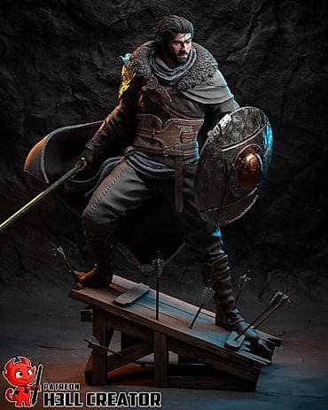 теньи: ⚔️ ФИГУРКА ПОД ПОКРАСКУ (Crimson Desert) Клифф 20 см 📐 Технические — 4