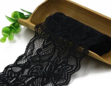 швейлер металл: Кружево эластичное, ширина 8 см, длина 1 метр. Эластичное кружево — 2