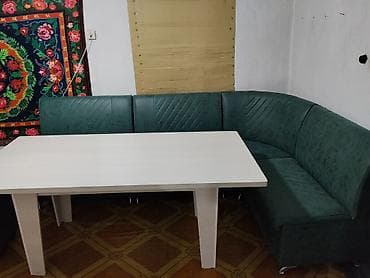 диваны 3 2 1: Кухонный мягкий уголок, цвет - Зеленый — 1