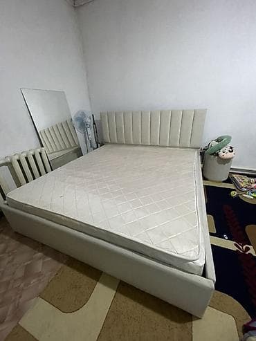 кровать двухместная: Двуспальная кровать, Новый, С матрасом, длина - 200 см — 4