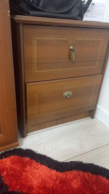 двух спалний: Спальный гарнитур, Двуспальная кровать, Дерево, цвет - Коричневый — 4