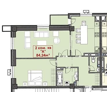 голден хаус ош фото: 2 комнаты, 84 м² — 2