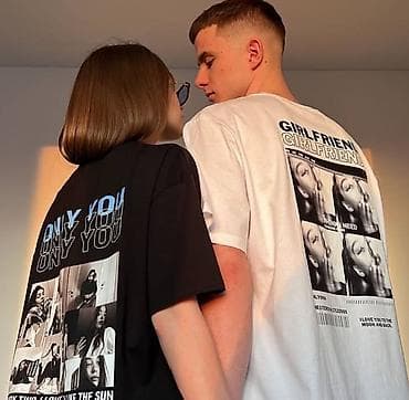 Толстовки: Парные свитшоты/футболки с принтами - Унисекс модели в базовых — 3