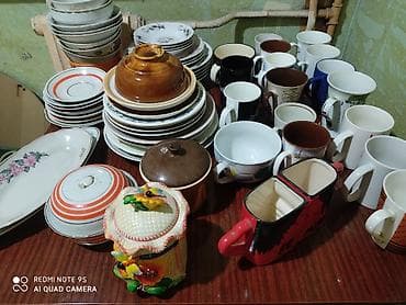 Посуда: Большая подборка столовой посуды и стекла (разнобой, разные серии) — 3