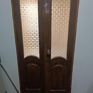 Металлические сейфовые двери: Двери для домов и квартир, Деревянная, Одностворчатая, Со стеклом, цвет - Коричневый — 3