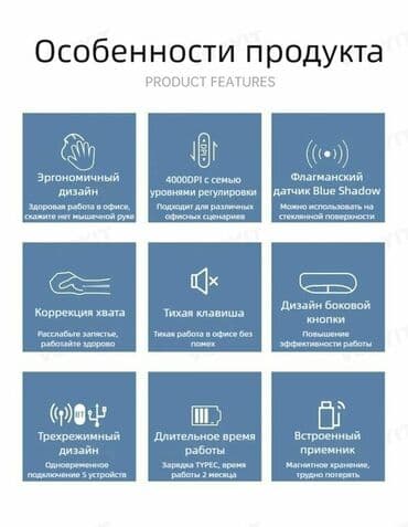 компьютерные мыши aukey: Беспроводная мышь эргономичная. HP Professor 1(серый графит) Всё — 6