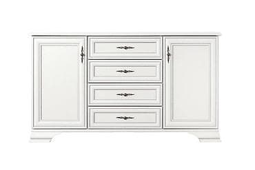 Столдор: Тумба традиционная 2Д 4Я, коллекции Кентаки, Белый, БРВ Брест — 2