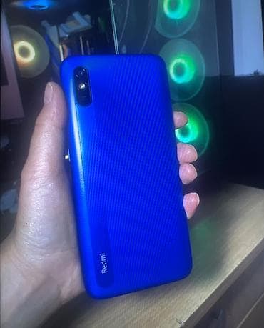 Redmi, Redmi 9A, Б/у, 32 ГБ, цвет - Синий, 2 SIM