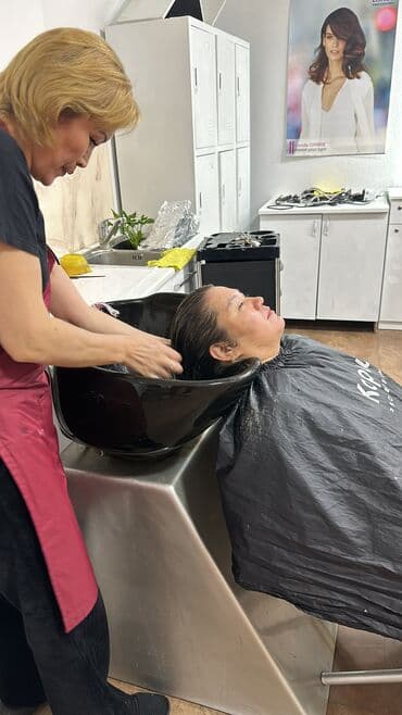 кресло барбер: Чач тарач, Чач жасамы, Түздөтүү, Моделдик чач кыркуулар, Акысыз чач кыркуу — 3