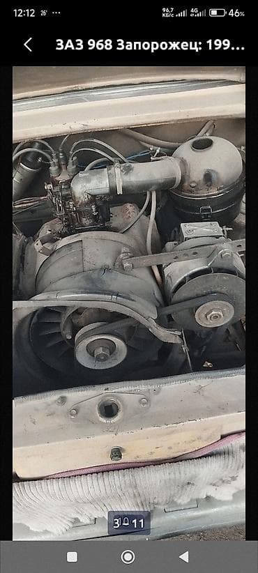 запорож: ЗАЗ 968 Запорожец: 1991 г., 1.1 л, Механика, Бензин, Седан — 9