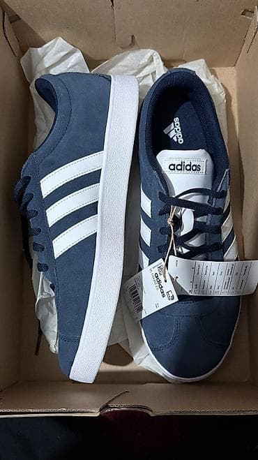 Мужские кроссовки, 42, Adidas, Новый, цвет - Синий, Самовывоз