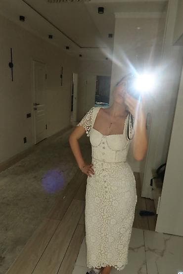 Вечернее платье, Классическое, Длинная модель, С рукавами, Корсет, XS — 3