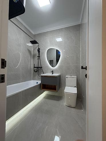 flat osh: 1 комната, 45 м², Ошский рынок / базар Элитка, 10 этаж, Дизайнерский ремонт — 9