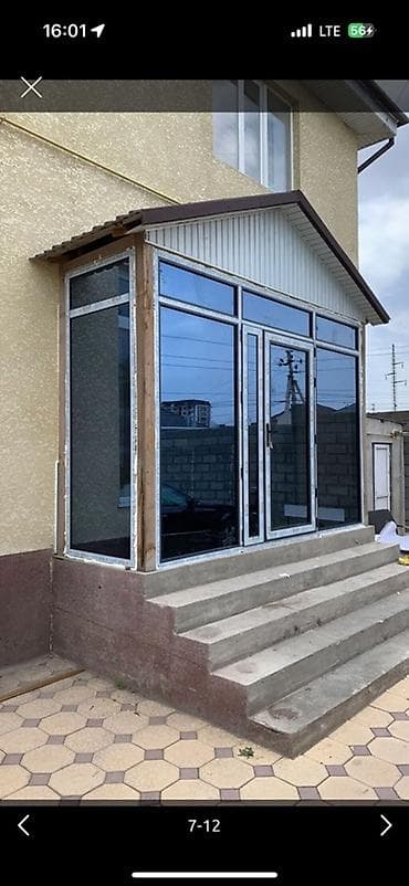 Услуги по строительству и ремонту: Алюминиевое окно на заказ, Тип окна: Витражные, Декоративные особенности: Фрамуга, Бесплатная установка, Без рассрочки — 5