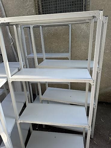 Металлические стеллажи с полками - Материал: стальной каркас, полки — 2