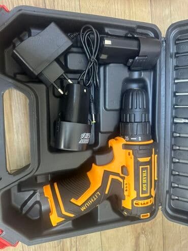 дрель настольный: Компактный аккумуляторный шуруповерт марки «Тиан Бо» в комплекте с — 1