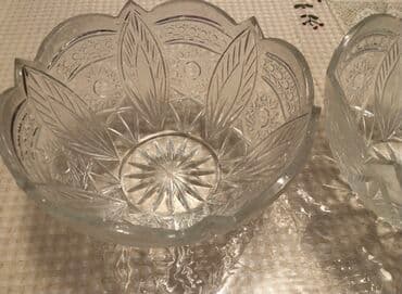 Вазы: Хрусталь фруктовница 2шт. Большие 27% (1шт. Стоит 1600с) — 3