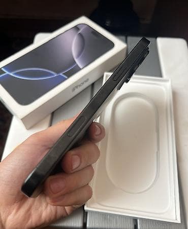 ayfon se: IPhone 16 Pro Max, Б/у, 256 ГБ, Black Titanium, Коробка, 97 % — 4