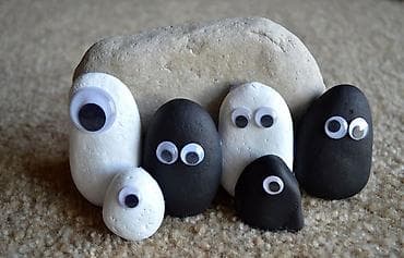 Другой декор и предметы интерьера: Декоративные «живые» камни с глазками - Натуральные морские/речные — 6