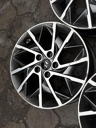 01: Литые Диски R 17 Hyundai, Комплект, отверстий - 5, Б/у — 5